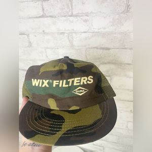 Vintage Trucker Camo Hat WIX Filters Cap Hat Mesh USA Stylemaster